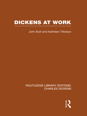 cover image of Dickens at Work (RLE Dickens)
